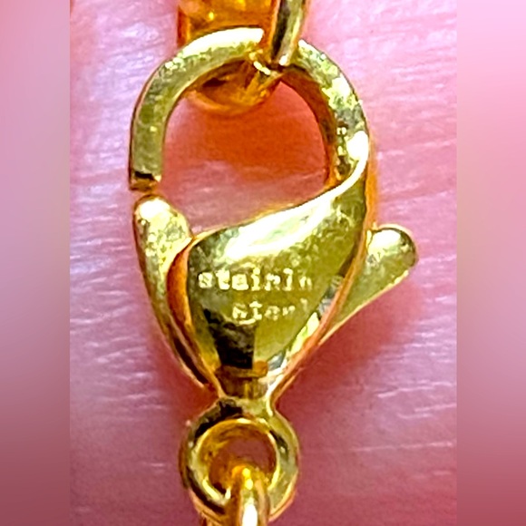 VNTG 20” GOLD OVER STAINLESS STEEL SNAKE CHAIN - Picture 3 of 4